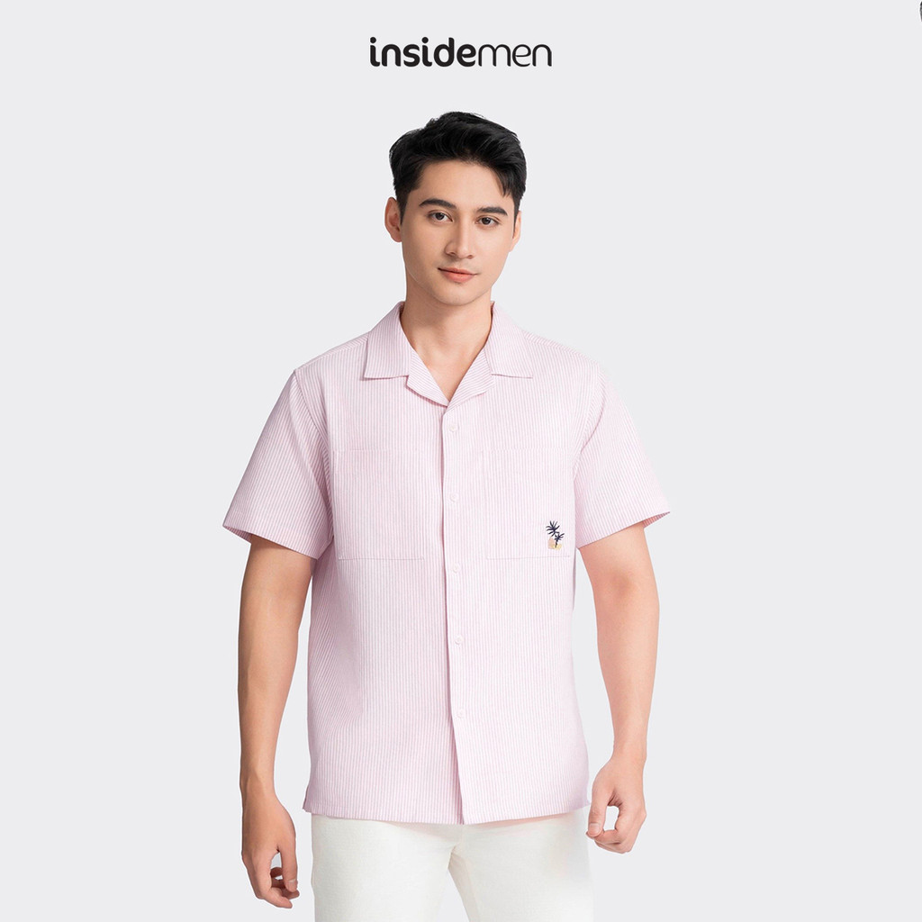 Insidemen Cotton Relax เสื้อลายสก๊อตแขนสั้นผู้ชาย ISS104AZ