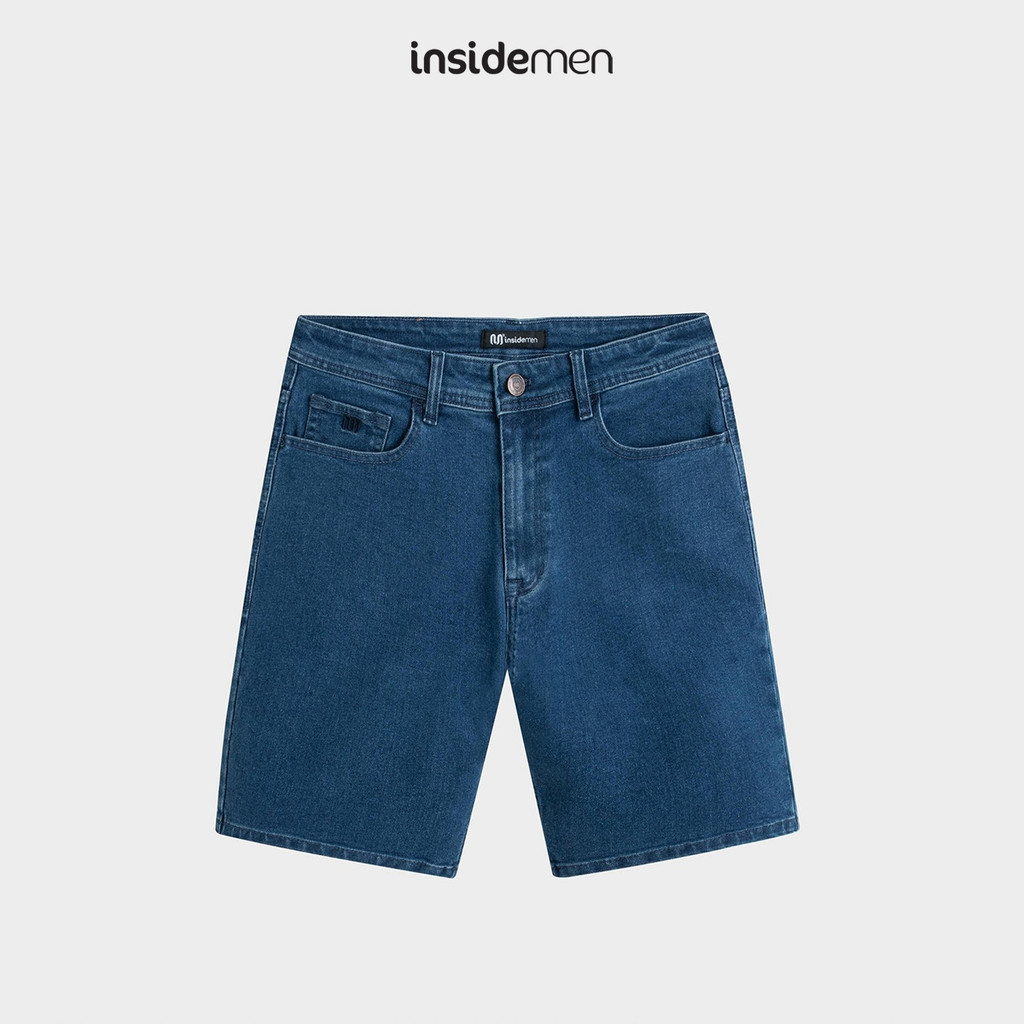 INSIDEMEN - กางเกงยีนส์ขาสั้น Regular Fit Regular Fit IJH001AS0