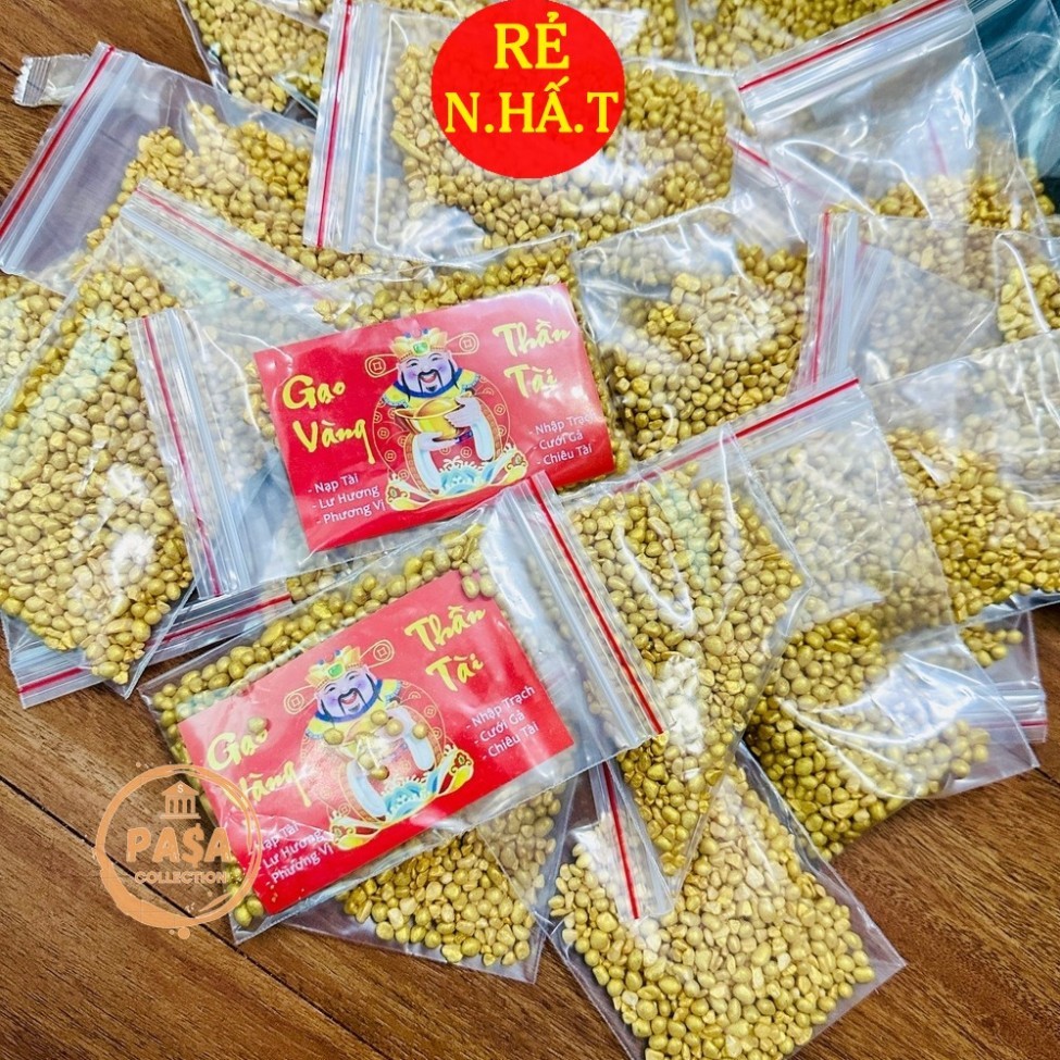 GOLDEN RICE GOD OF WEALTH FOR THE ALTAR TO THE GOD AND GOD OF WEALTH SUPER CHEAP [ถูกกว่า]