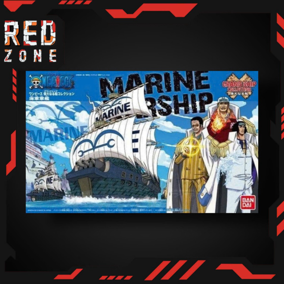 ONE PIECE Assembly Model - GRAND SHIP COLLECTION - MARINE WARSHIP ของแท้ Bandai