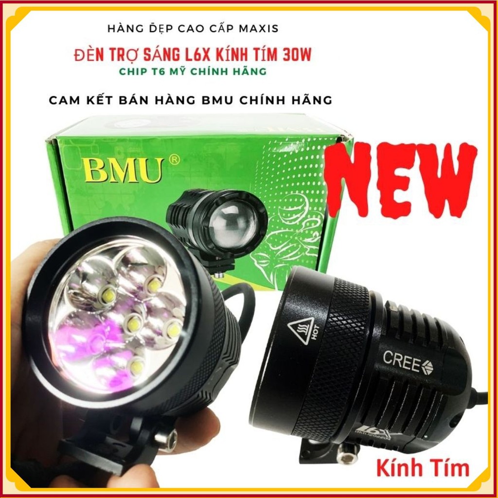 BMU L6X CREE Spotlight ของแท้ - ไฟสว่างเป็นพิเศษ - ชิป T6 อเมริกัน (ภาพจริง)