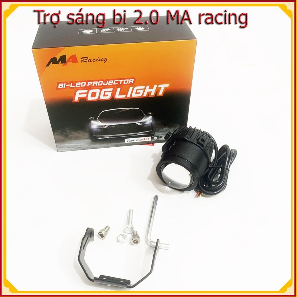 ตัวช่วยแสงใต้ท้อง 2 นิ้ว - พร้อมคอสป้องกันแสงสะท้อน Ma Racing ของแท้