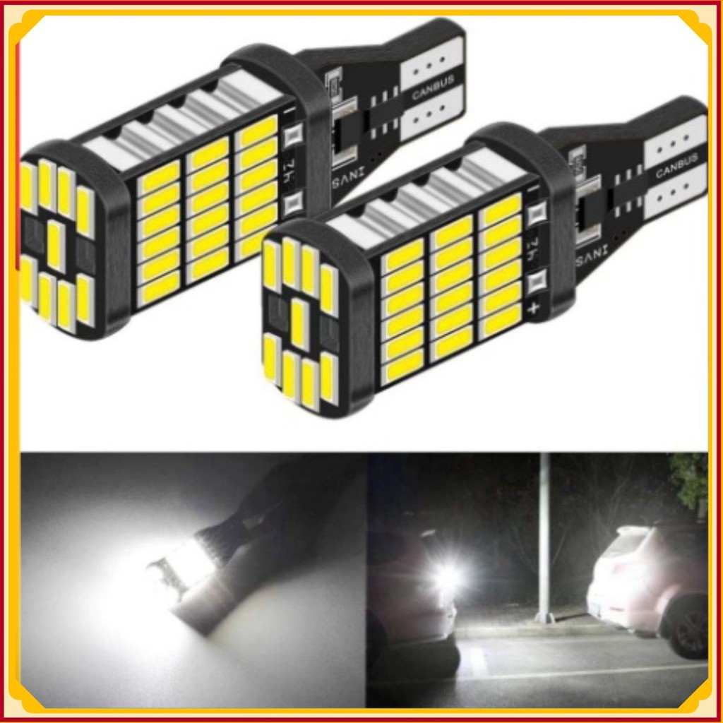 ไฟเลี้ยว LED/ไฟถอยหลัง T15/T10 สําหรับรถยนต์รถจักรยานยนต์ชิป 4014 สว่างมาก - 15w