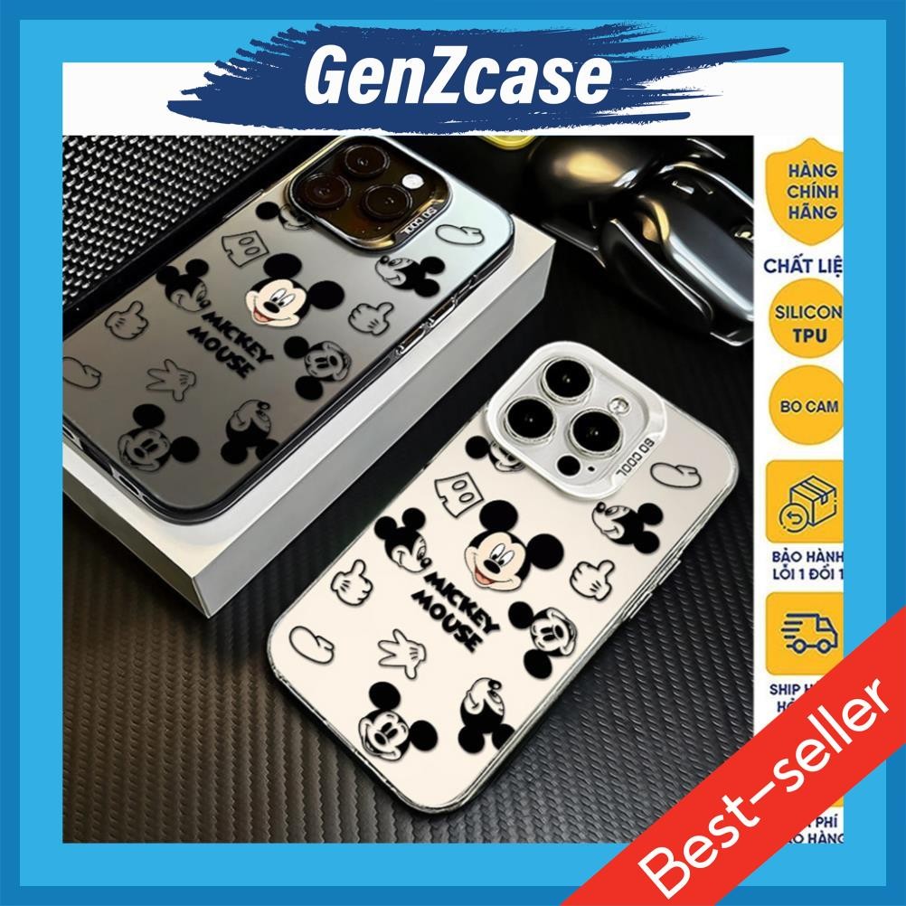 เคสไอโฟนมิกกี้เมาส์ตลก IMD Matte M62 b.ve กล้องป้องกันการเปรอะเปื้อน 7plus/X/Xsmax/11/12/13/14/15/16