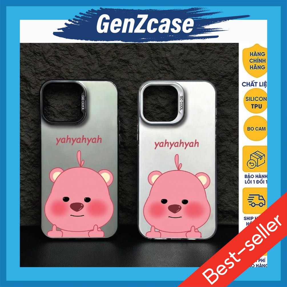 Beaver เคส iphone การ์ตูน IMD น่ารัก Matte H34 b.ve กล้องป้องกันการเปรอะเปื้อน 7plus/X/Xsmax/11/12/1