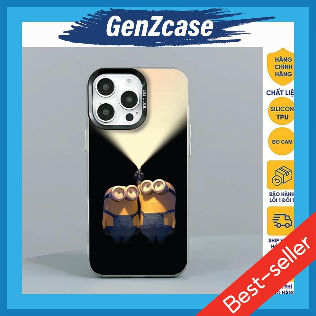 Kute IMD Dark Minions iphone Case Matte M65 b.ve กล้องป้องกันการเปรอะเปื้อน 7plus/X/Xsmax/11/12/13/1
