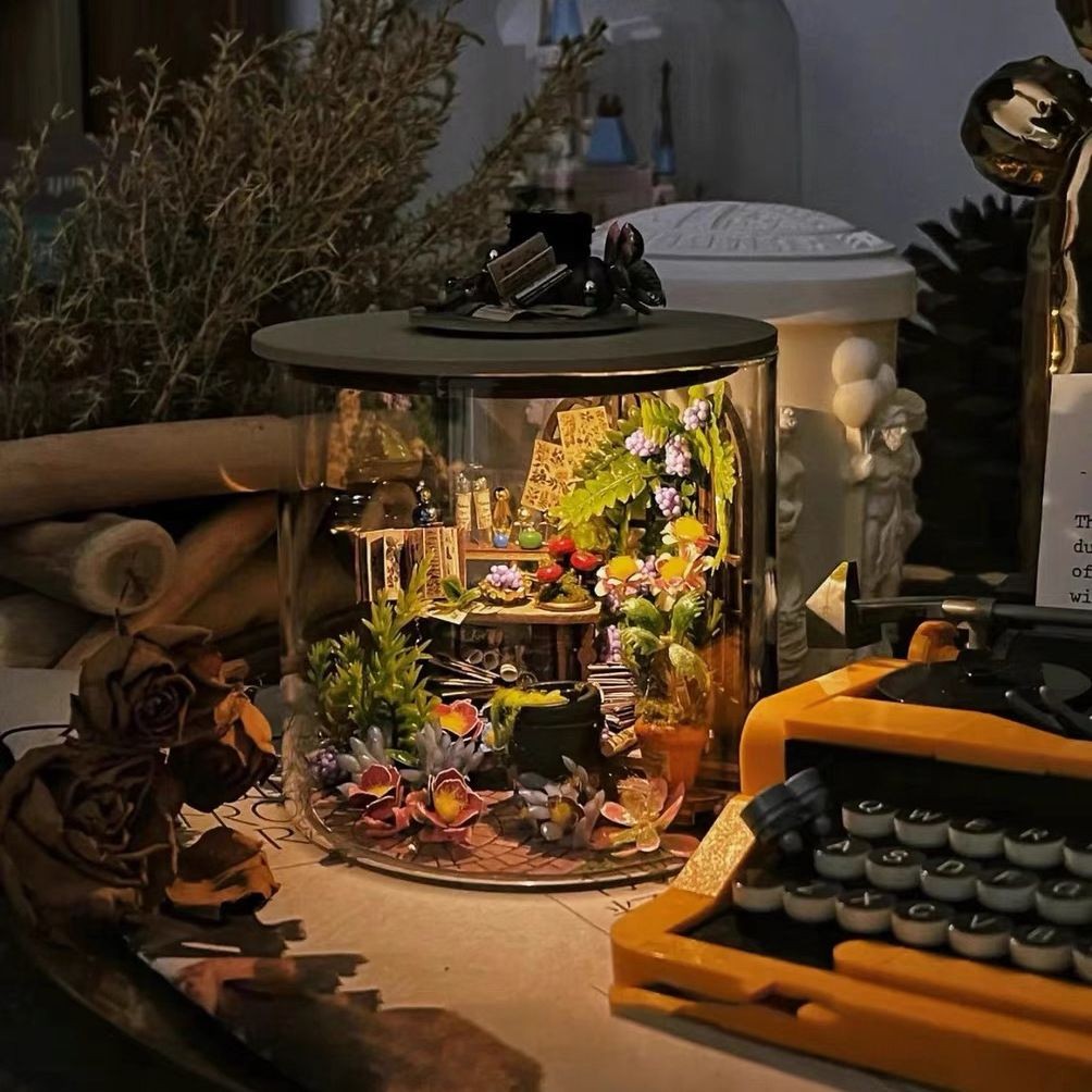 1.5Wand People Collection520diy ทําด้วยมือสมาร์ทบ้านหลังเล็กโมเดลของเล่นสําหรับห้องเด็กผู้หญิงของขวั