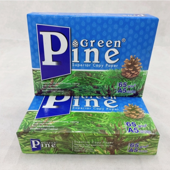 กระดาษพิมพ์ A5 Green Dl65, Dl70 High Ink Capture