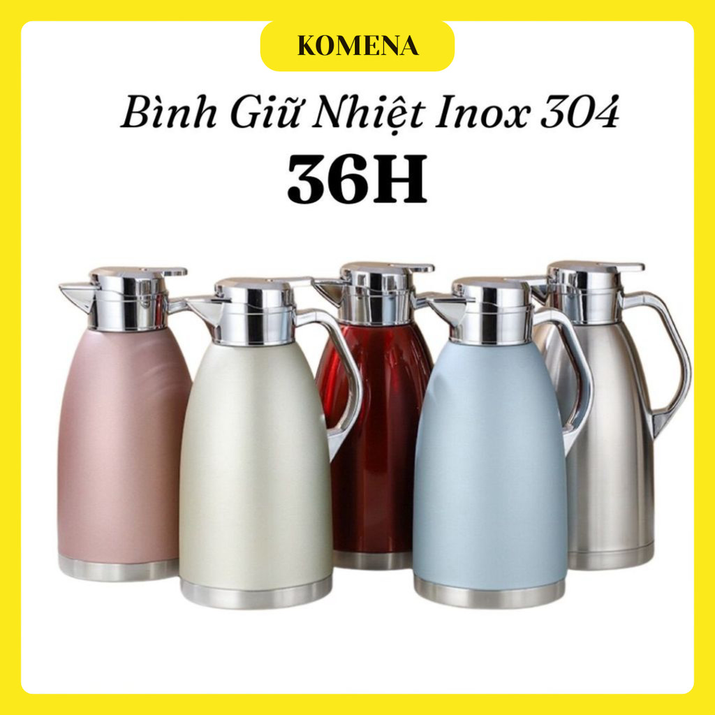 กระติกน้ําร้อน/กระติกน้ําร้อนสแตนเลส 316 ลิตร ความจุ 1.8 ลิตรและ 2.3 ลิตร คงความร้อน 36H ป้องกันการร