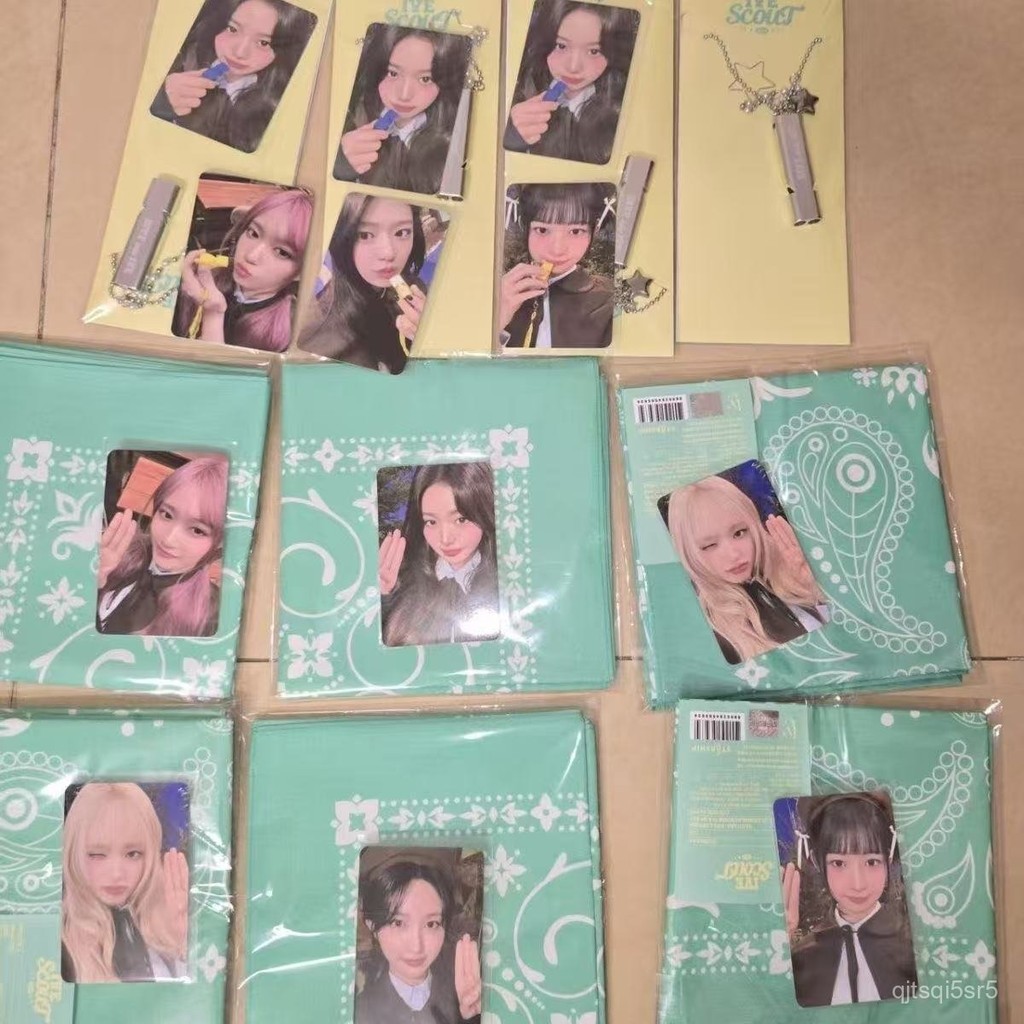 Ive Puff Cake2025Seoul fancon Week11ผ้าพันคอสี่เหลี่ยม2025 ผ้าพันคอสี่เหลี่ยมสินค้าคอนเสิร์ตโซล