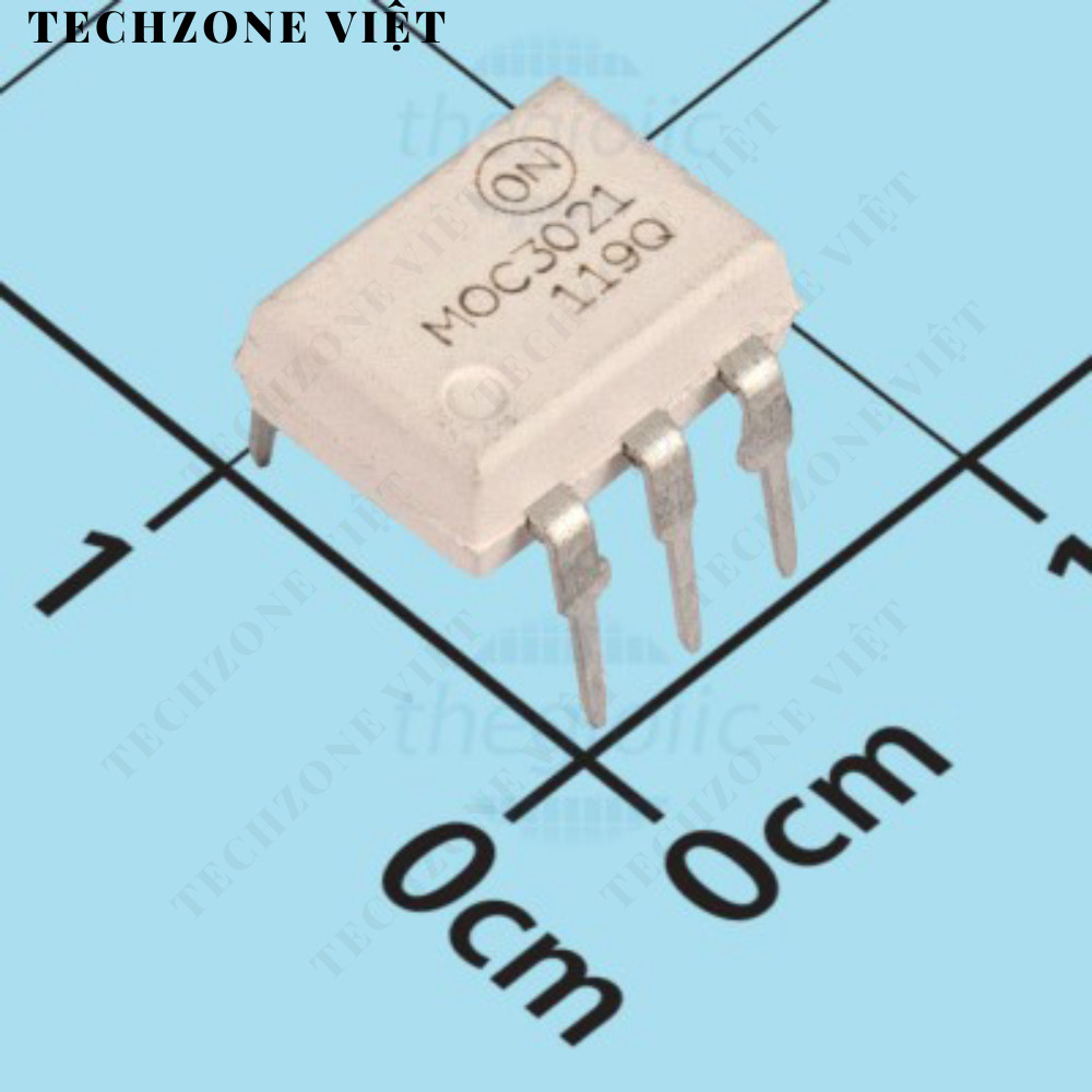 [2 ชิ้น]- MOC3021M Optoisulator Triac Output 4170Vrms 1 Channel, 6-DIP TechZone Viet