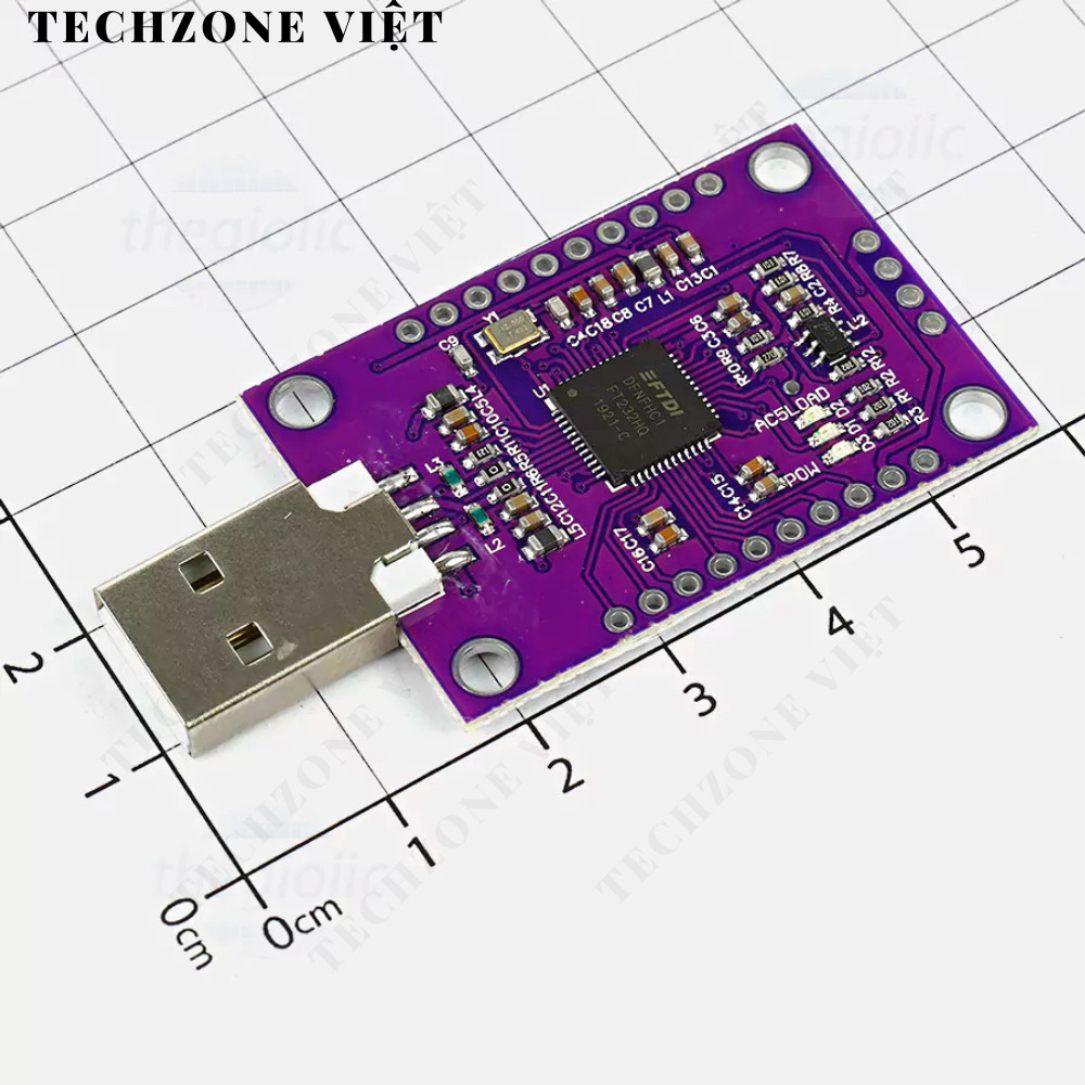 FT232H USB ถึง JTAG UART FIFO SPI I2C TechZone Viet Converter