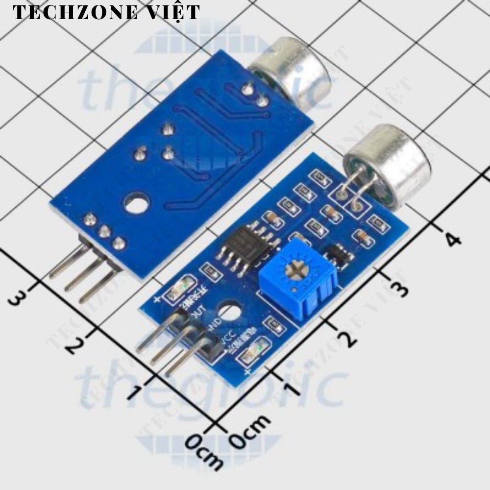 [2 ชิ้น]- LM393 V1 Sound Sensor TechZone Viet