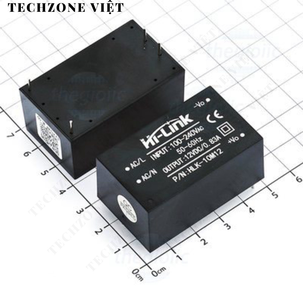 HLK-10M12 ตัวแปลง AC-DC 220-12V 10W Hi-Link TechZone Viet