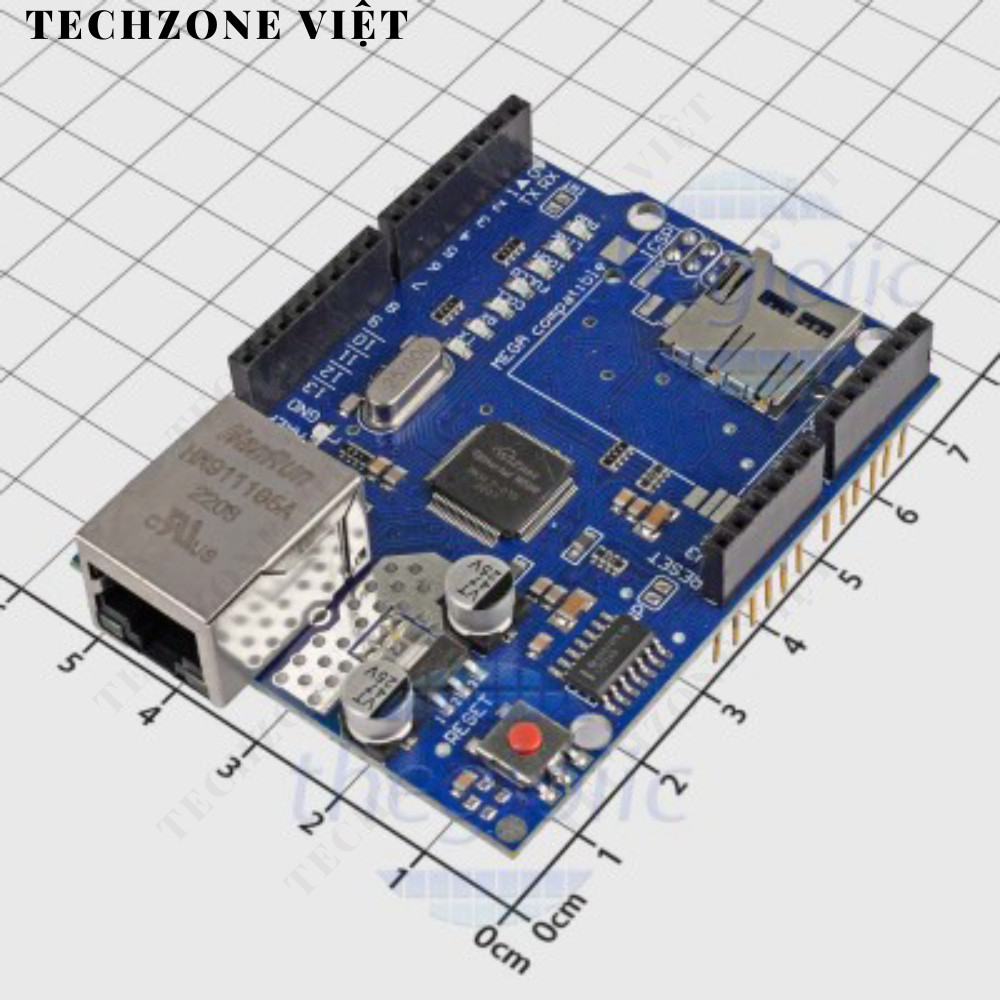 W5100 Ethernet Shield สําหรับ Arduino TechZone Viet
