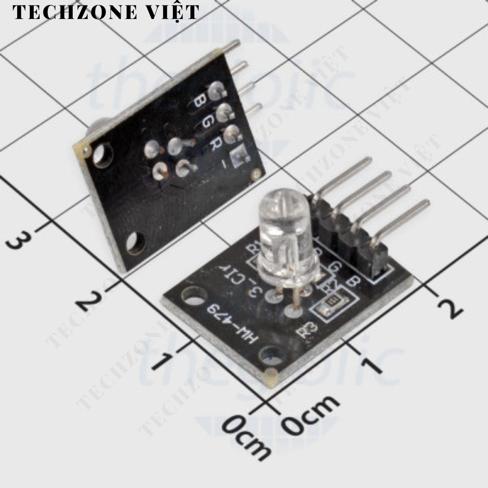 [5 ชิ้น]- KY-016 TechZone Viet 5VDC RGB LED Circuit