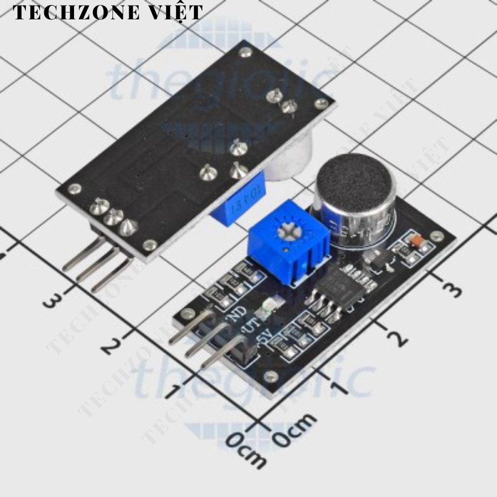 [2 ชิ้น]- LM393 V2 Sound Sensor TechZone Viet