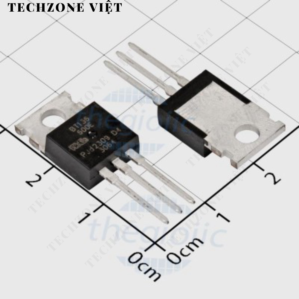 [3 ชิ้น]- BT136-600E TRIAC SENSOR GATE 600V 4A TO-220AB TechZone Viet