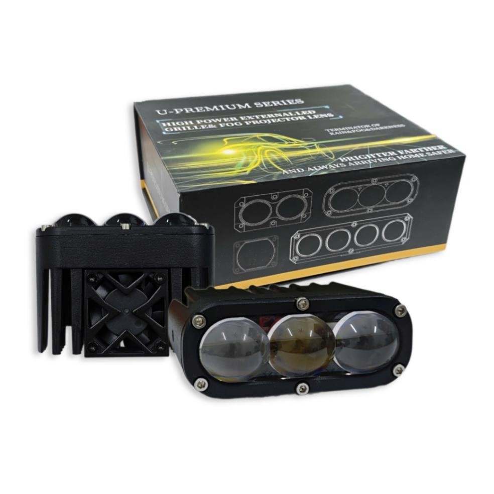 Aozoom EX3 ไฟบอล Led 3 ตา ไฟแบน 3 ตา E06L