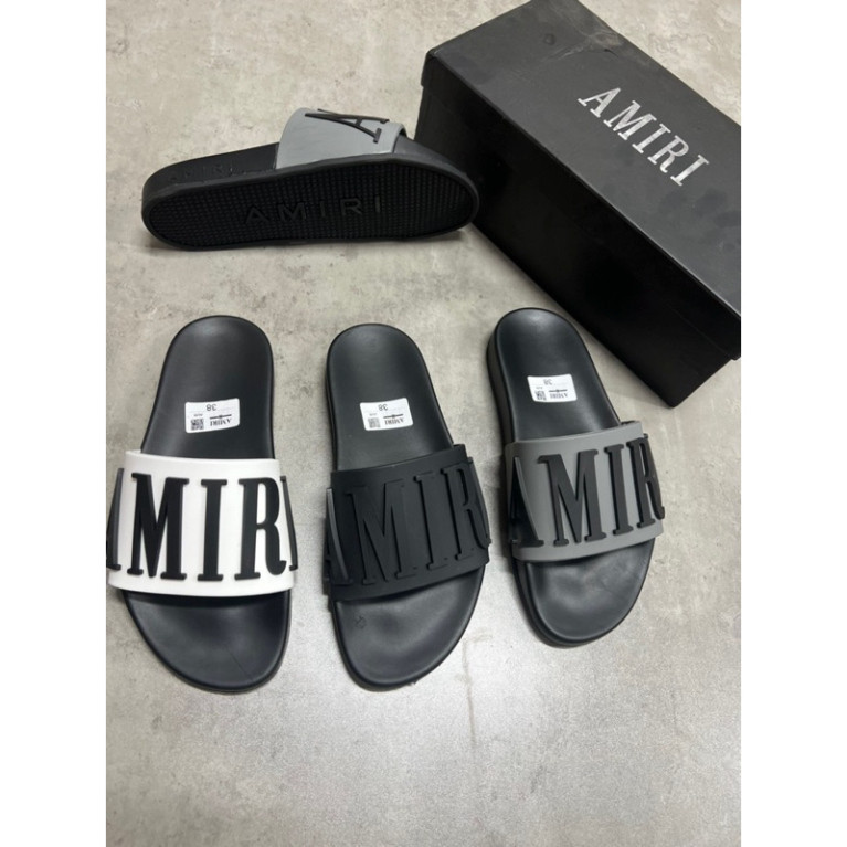 AMIRI รองเท้าแตะแฟชั่นบุรุษ - รองเท้าแตะรุ่น vip สวยมากสําหรับ street boys