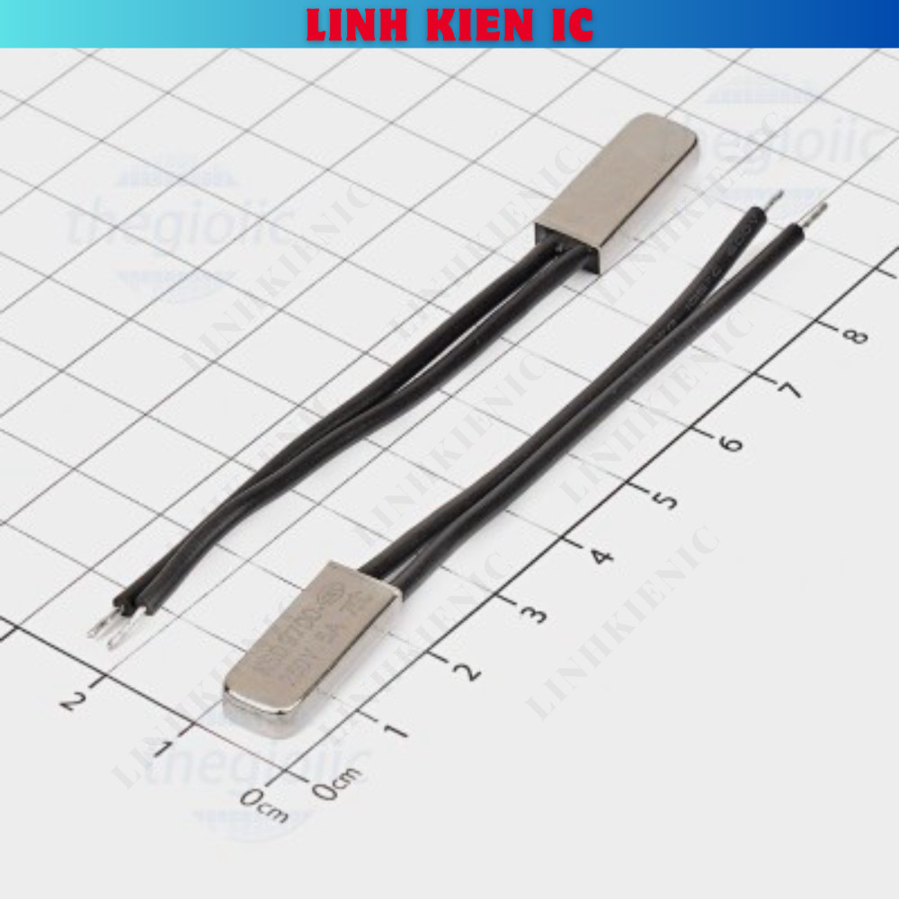 [5 ชิ้น]- KSD9700-75NC ฟิวส์ความร้อน, รีเลย์ความร้อน 250VAC 5A 75 องศาเซลเซียสปกติปิด NC Linhkien IC