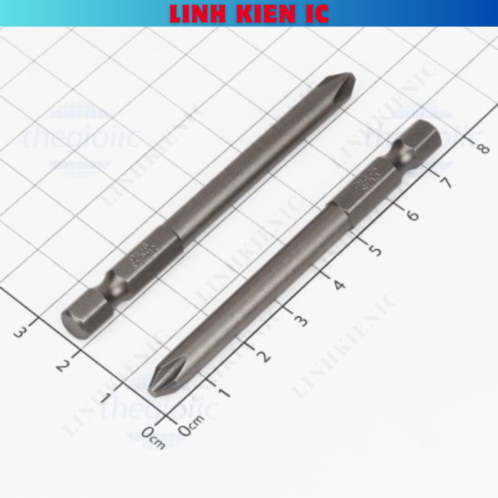 S1/4-75-6-2 PH2 ดอกไขควง 1 หัวอบไขว้ 6 มม. ความยาว 75 มม. Linhkien IC
