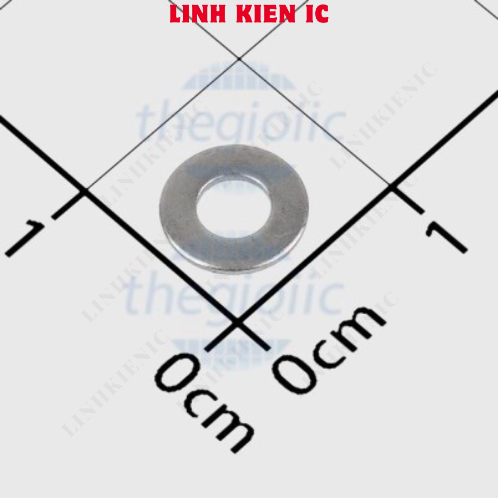 [100 ชิ้น]- วัดยาวปิดผนึก M3 X 7 มม. หนา 0.5 มม. สแตนเลส 201 Linhkien IC