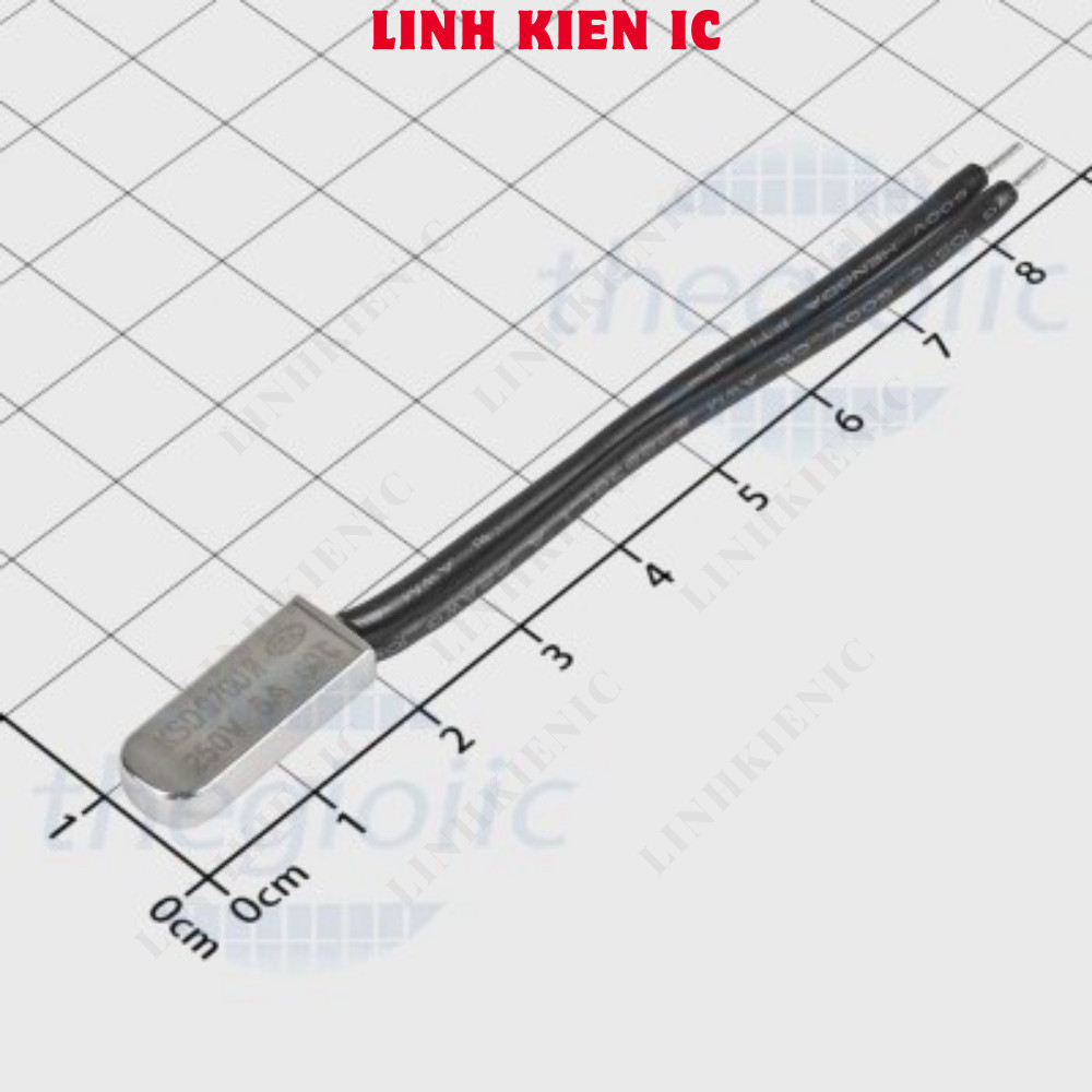 [3 ชิ้น]- KSD9700-60NO ฟิวส์ความร้อน, รีเลย์ความร้อน 250VAC 5A 60 องศาเซลเซียสปกติเปิดไม่มี Linhkien