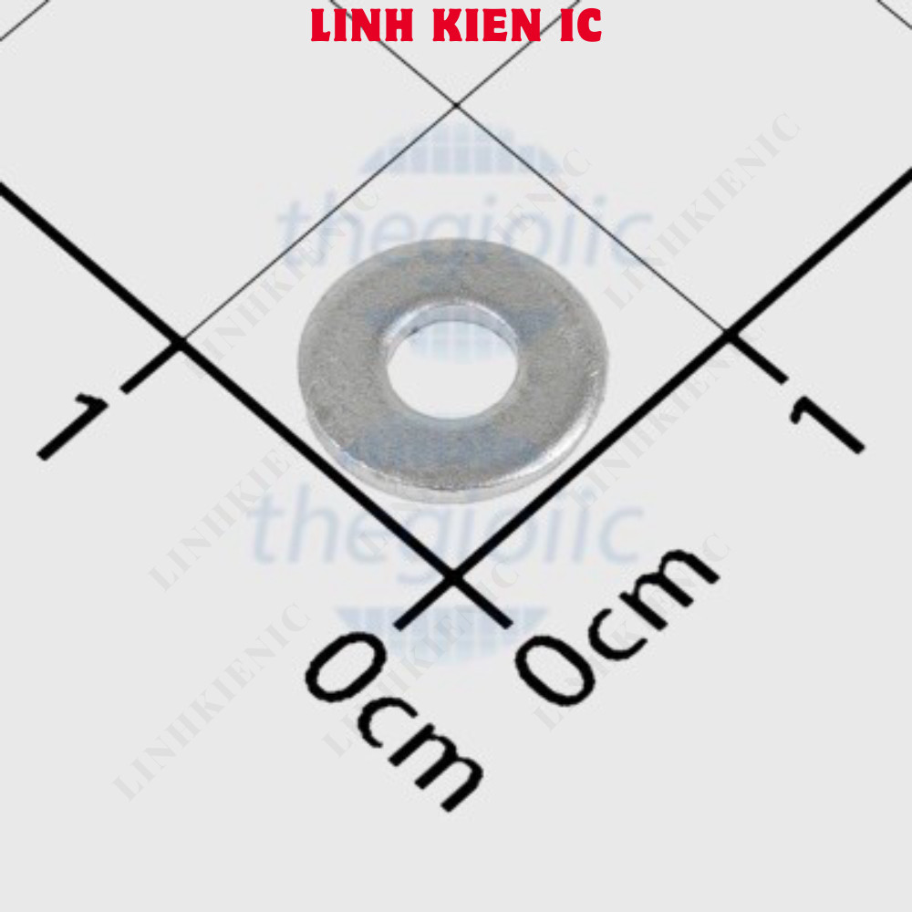 [50 ชิ้น]- วัดยาวปิดผนึก M3 x 8 มม. หนา 0.8 มม. Linhkien IC เหล็กคาร์บอน
