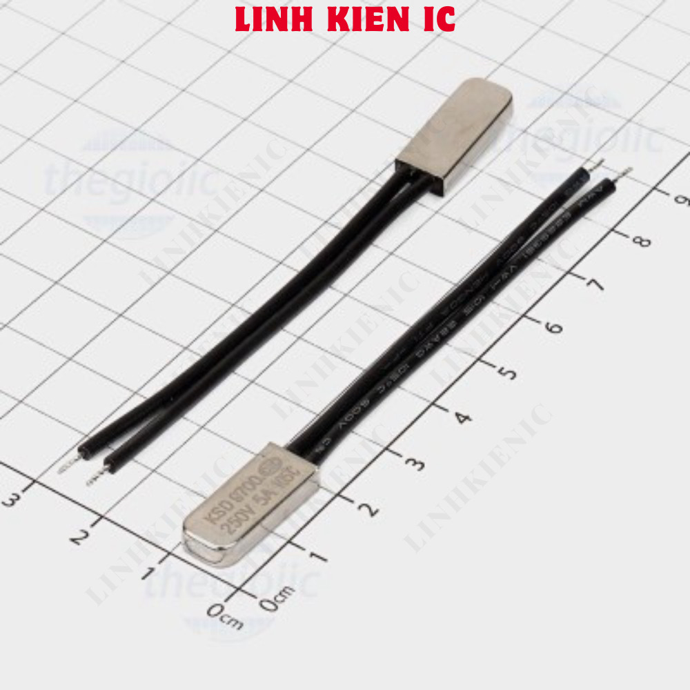 [5 ชิ้น]- KSD9700-105NC ฟิวส์ความร้อน, รีเลย์ความร้อน 250VAC 5A 105 องศาเซลเซียสปกติปิด NC Linhkien 