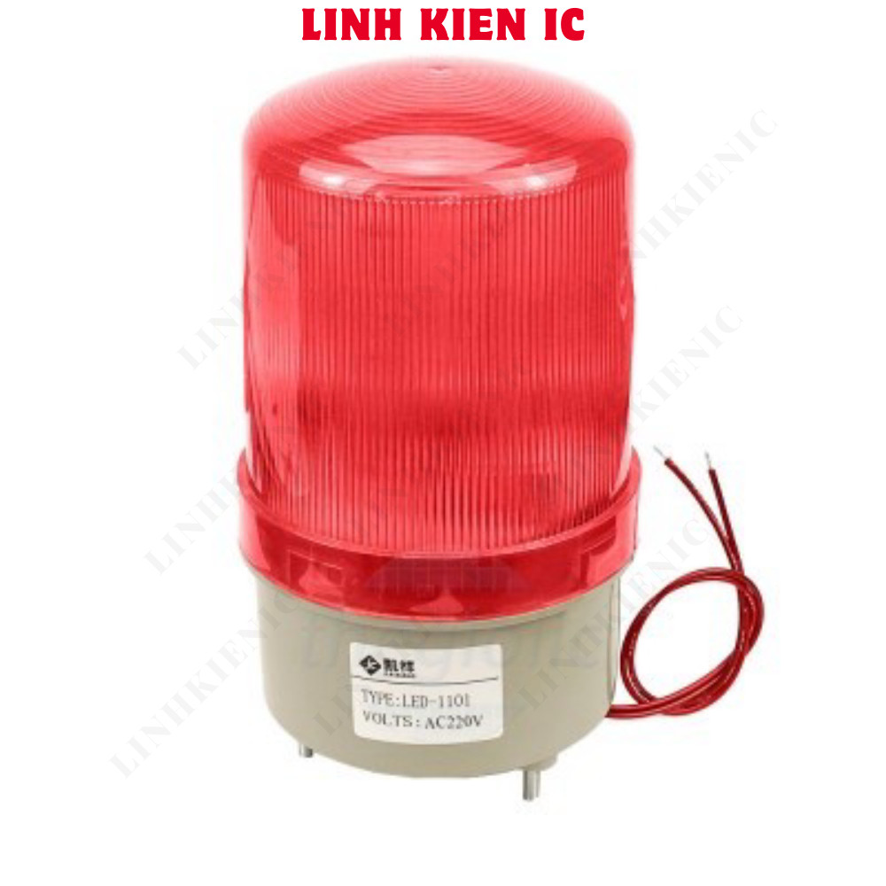 LED-1101 ไฟ LED ปลุกสีแดง 220VAC Linhkien IC