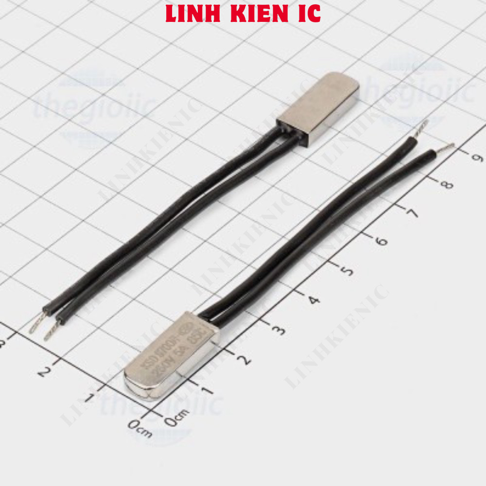 [3 ชิ้น]- KSD9700-85NO ฟิวส์ความร้อน, รีเลย์ความร้อน 250VAC 5A 85 องศาเซลเซียสปกติเปิดไม่มี Linhkien