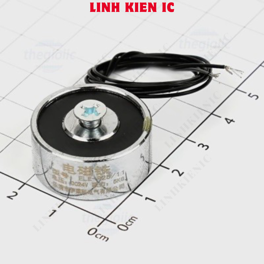 ELE-P25/11 24V แม่เหล็กไฟฟ้า 5Kg Linhkien IC