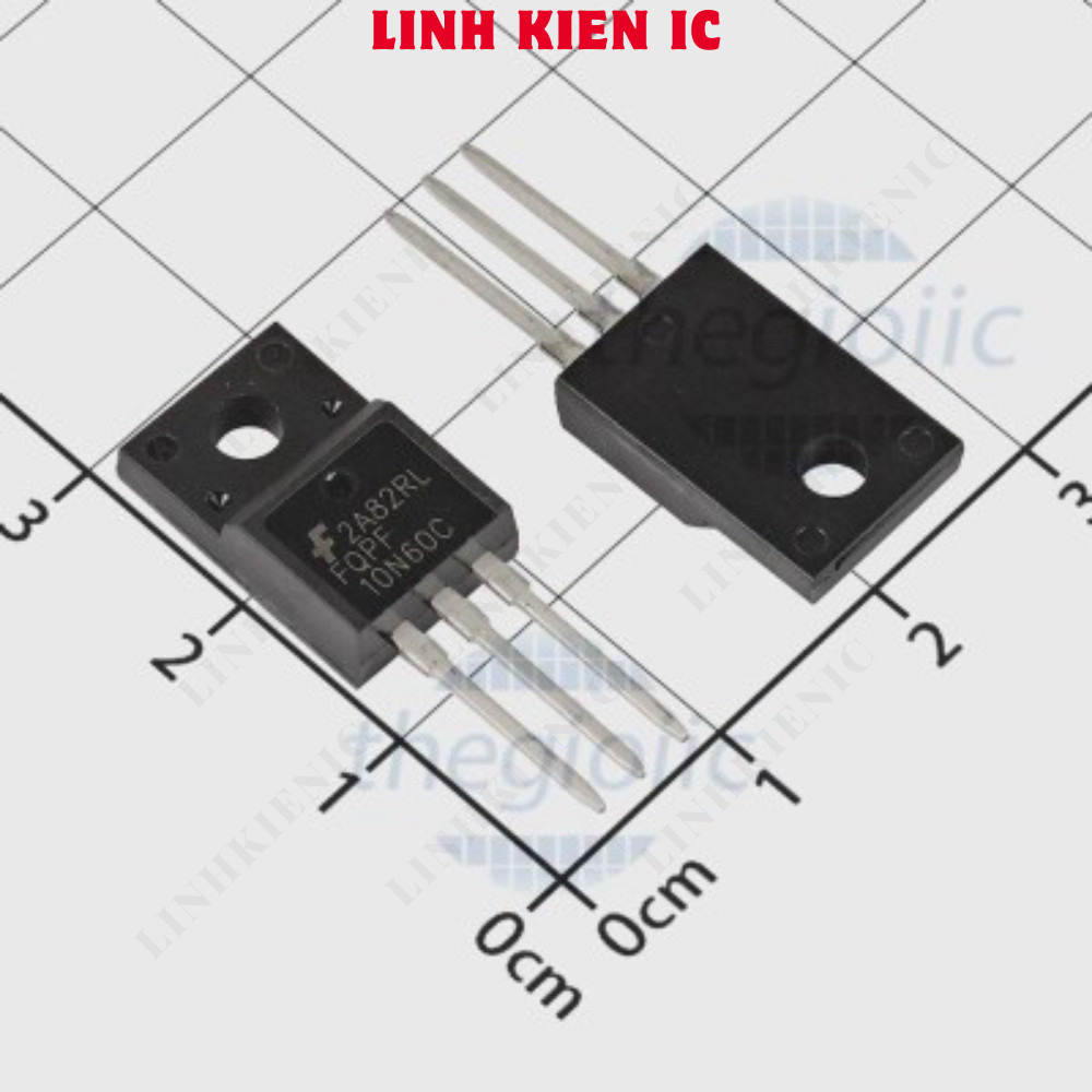 [3 ชิ้น]- 10N60C N-Channel MOSFET 600V 9.5A TO-220F Linhkien IC