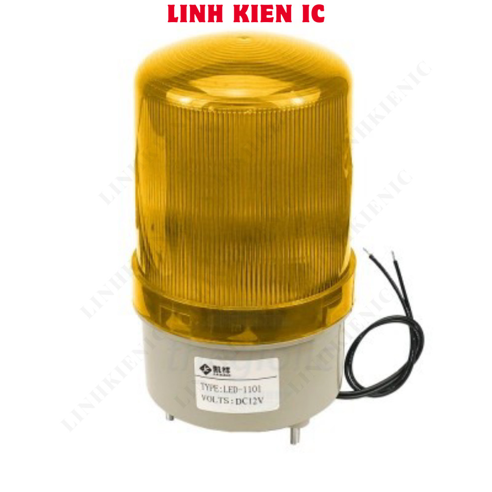 LED-1101 Linhkien IC 12V สีเหลืองปลุกไฟ LED หมุน