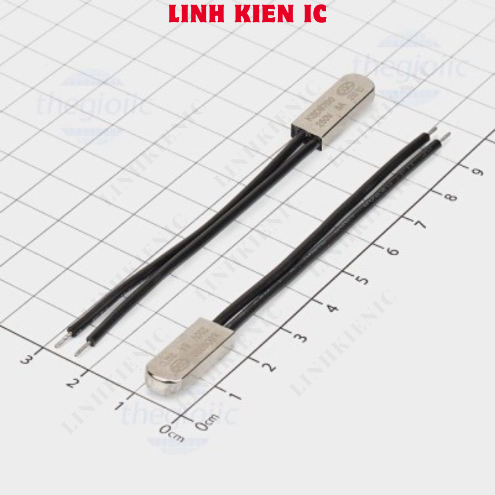 KSD9700-20NC ฟิวส์ความร้อน, รีเลย์ความร้อน 250VAC 5A 20 องศาเซลเซียสปกติปิด NC Linhkien IC