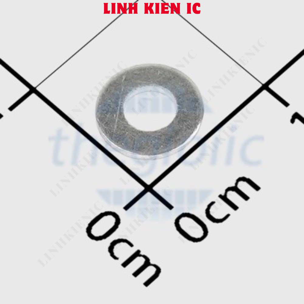 [100 ชิ้น]- วัดยาวปิดผนึก M3 X 7 มม. หนา 0.5 มม. เหล็กคาร์บอน Linhkien IC
