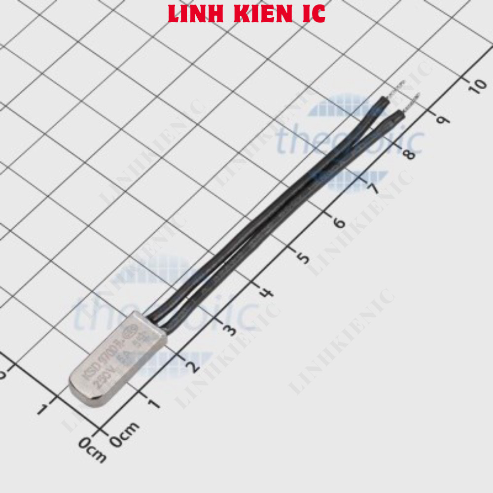 [3 ชิ้น]- KSD9700-55NO ฟิวส์ความร้อน, รีเลย์ความร้อน 250VAC 5A 55 องศาเซลเซียสปกติเปิดไม่มี Linhkien