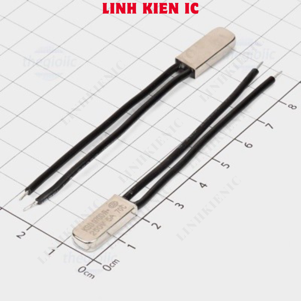 KSD9700-70NO Overheating Switch 250VAC 5A 70 องศาเซลเซียสปกติเปิดไม่มี Linhkien IC