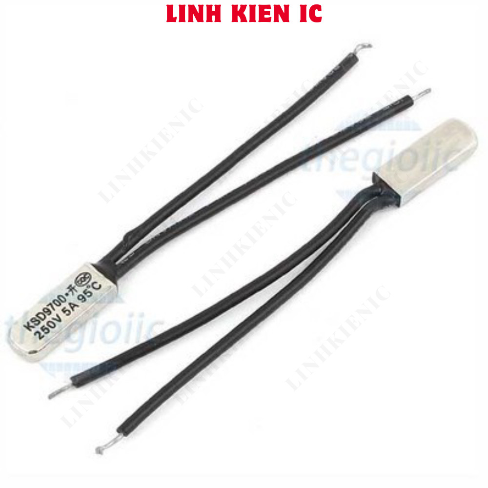 [3 ชิ้น]- KSD9700-135NO ฟิวส์ความร้อน, รีเลย์ความร้อน 250VAC 5A 135 องศาเซลเซียสปกติเปิดไม่มี Linhki