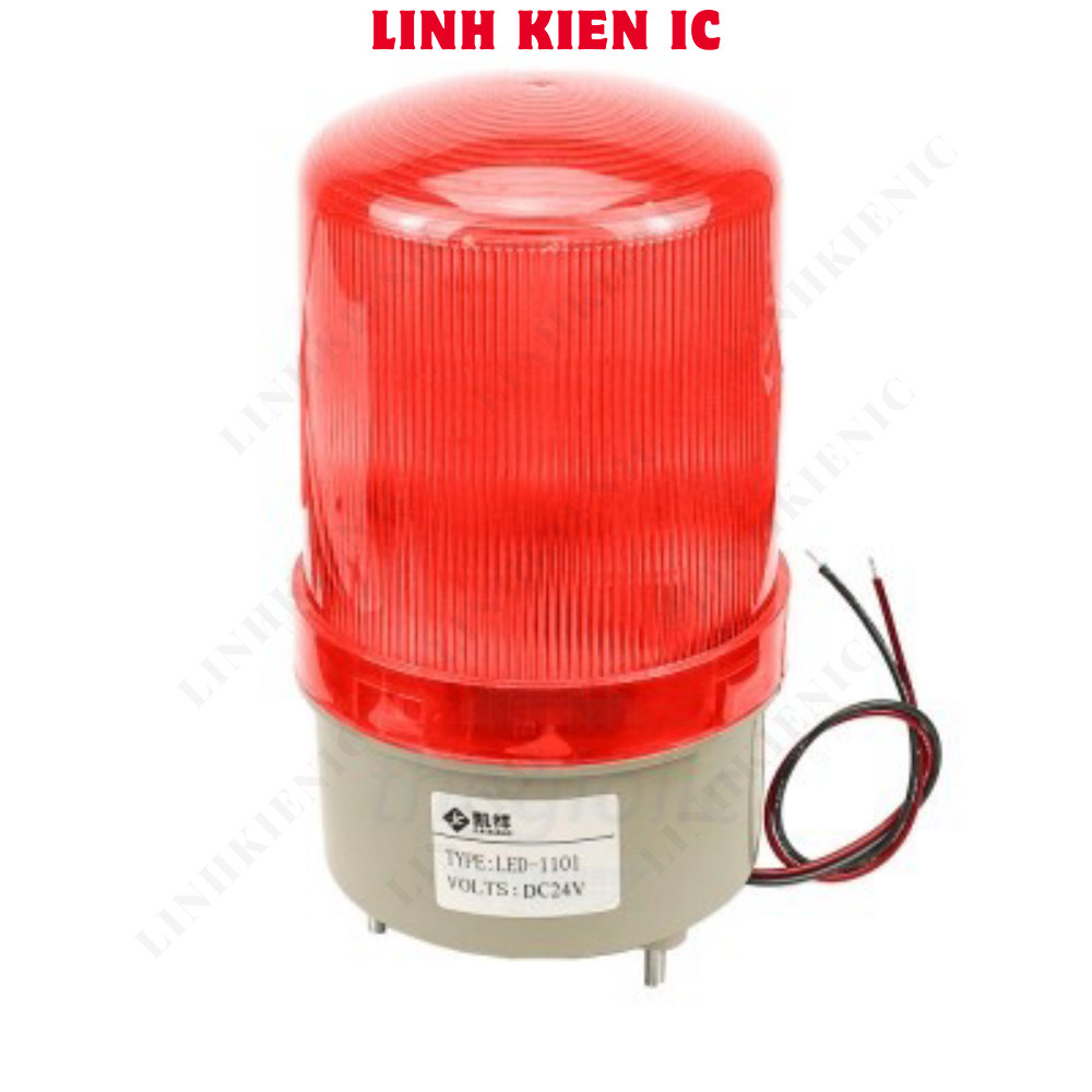 LED-1101 ไฟ LED หมุนปลุกสีแดง 24V Linhkien IC