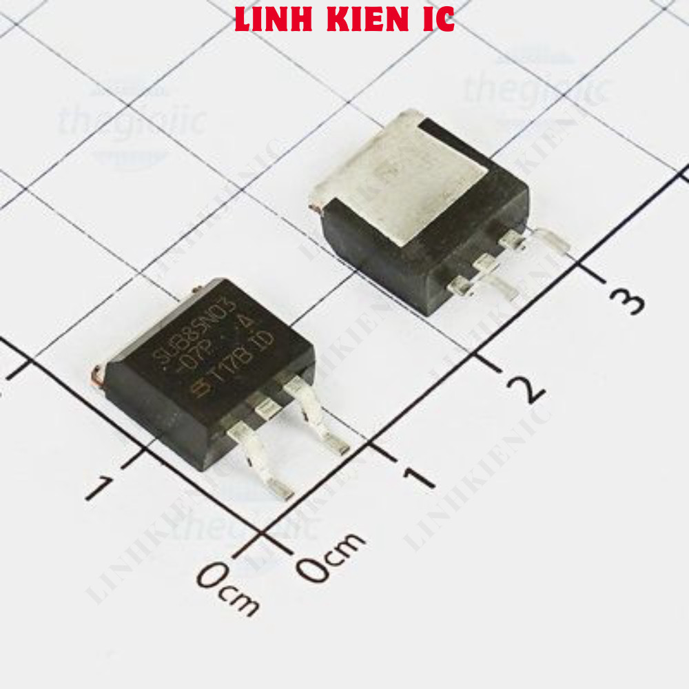 [2 ชิ้น]- SUB85N03-07P N-Channel MOSFET 30V 85A TO-263-3 Linhkien IC