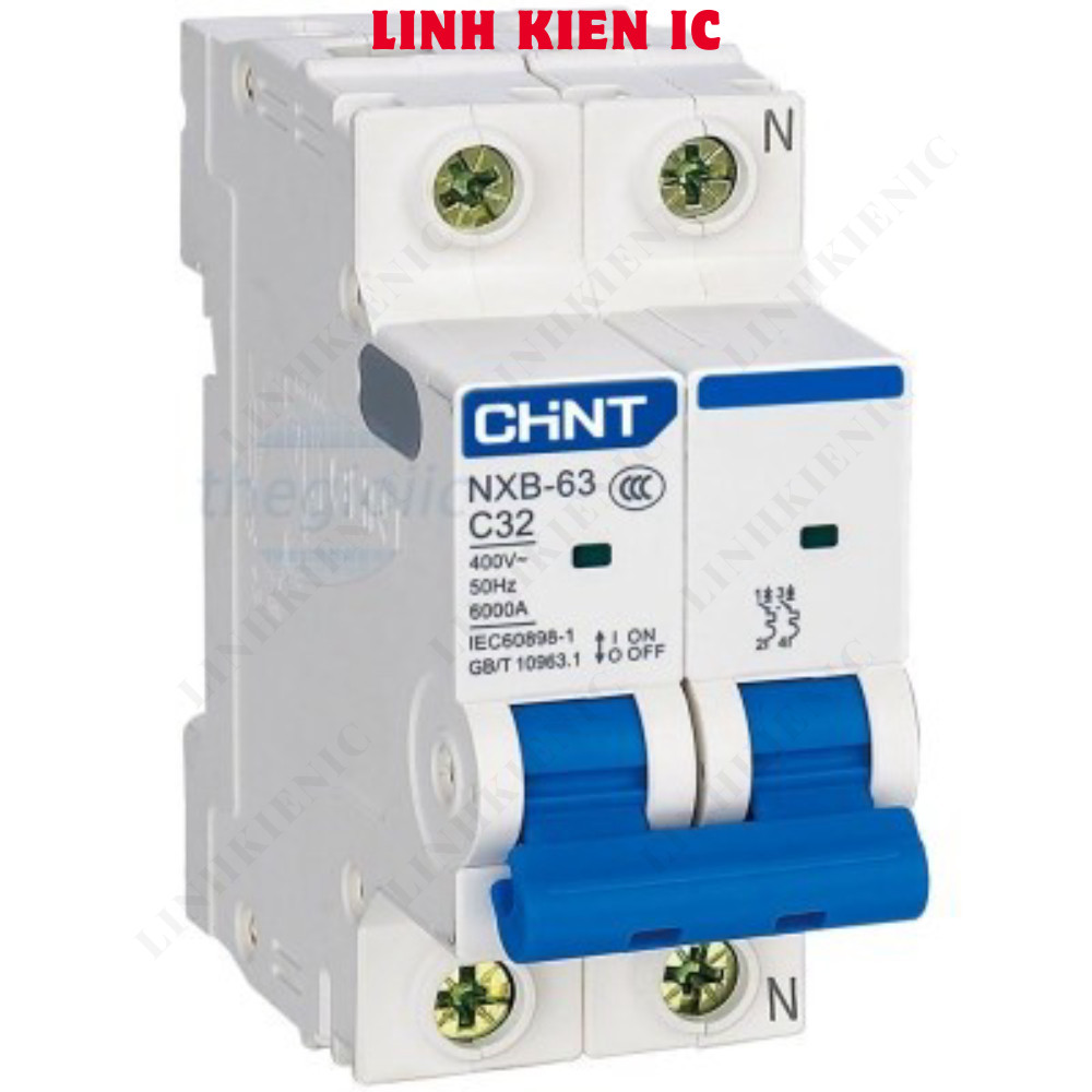 NXB-63 2P C32 6kA Aptomat MCB CHiNT 2 เสา 32A Linhkien IC