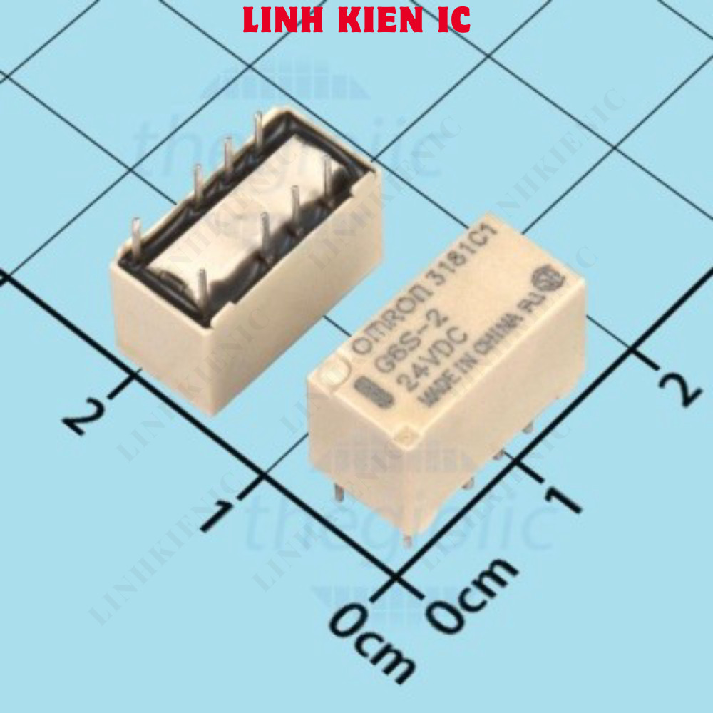 G6S-2-DC24 รีเลย์ 24VDC 2A DPDT 8 Pins Linhkien IC