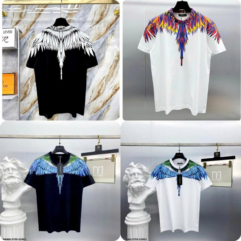 เสื้อยืดคอกลม Eagle Wing -- เสื้อยืด Super Nice Cotton Bird Wing Bolt สําหรับผู้ชายและผู้หญิงใหม่ 20