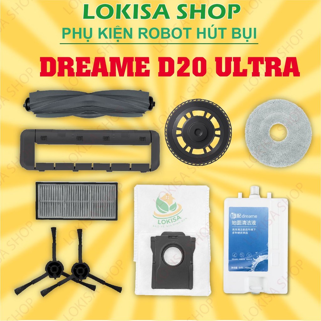 Dreame D20 Ultra อุปกรณ์เสริมเครื่องดูดฝุ่นหุ่นยนต์ - Dreame D20 Ultra อุปกรณ์เสริมเครื่องดูดฝุ่นหุ่
