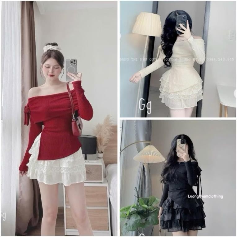 RED FLAT SHOULDER TET DRESS WITH LUXURY SHOULDER STRAPS TO777