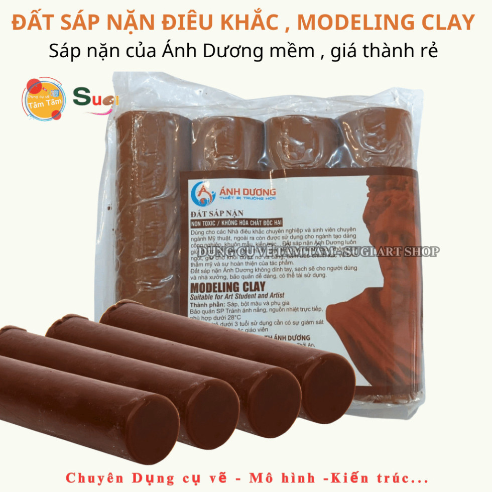 ประติมากรรมดินเหนียว 2Kg / 500g Sunshine, Modeling Clay, Oil Wax Clay, Modeling Clay