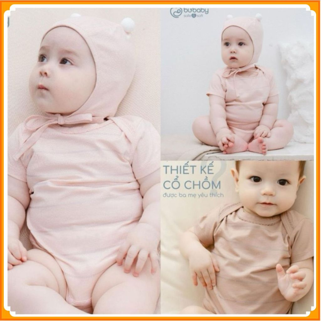 [BU Baby] (0-12M) เสื้อคอเต่าแขนสั้น Muda Bodychip สําหรับทารกแรกเกิด - ทารกแรกเกิด - เสื้อผ้า Bu Ba