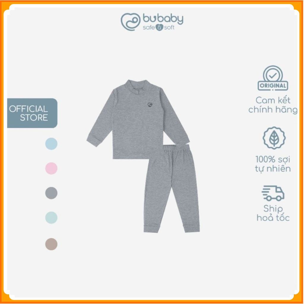 [BU Baby] เสื้อผ้าเด็กแขนยาวคอเต่า Bu Baby ทําจากใยโอ๊ค - Molist BMD110903 | เสื้อผ้าเด็ก Bu ของแท้